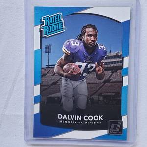 lot 115 image: Dalvin Cook Donruss Rated Rookie No. 343