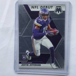 lot 116 image: Justin Jefferson Rookie NFL Debut Panini Mosaic No. 270