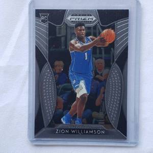 lot 126 image: Zion Williamson Rookie 2019 Panini Prizm Draft Picks No. 64