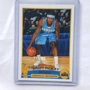 lot 138 image: Carmelo Anthony Rookie 2003 Topps No. 223