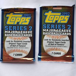 lot 149 image: Lot of 2 Unopened 2002 Topps Series 2 Baseball Cards
