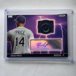 lot 160 image: David Price Button Relic Autograph Hits Cards D-5 Numbered 11
