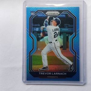 lot 163 image: Trevor Larnach Rookie Prizm Refractor No. 55