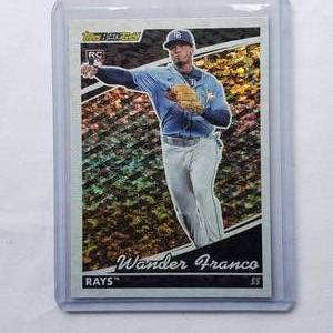 lot 178 image: Wander Franco Rookie Topps Black Gold No. BG-2