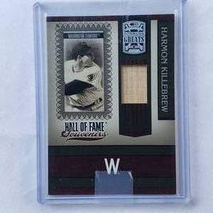 lot 186 image: Harmon Killebrew Relic Donruss Greats No. HOFS-18