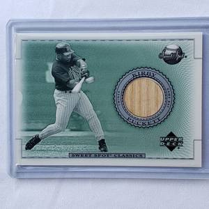 lot 187 image: Kirby Puckett Relic Upper Deck Sweet Spot No. B-KP