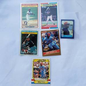 lot 196 image: Lot of 6 Kirby Puckett Cards
