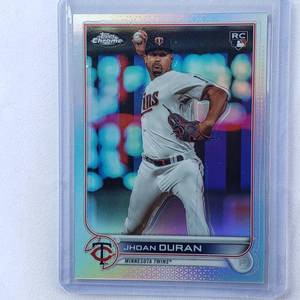 lot 197 image: Jhoan Duran Rookie Refractor Topps Chrome No. USC34 Numbered 150299
