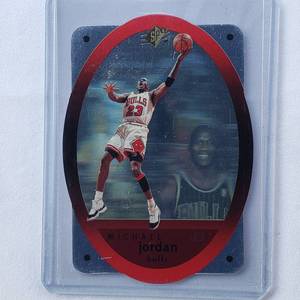 lot 209 image: Michael Jordan Die Cut 1996 Upper Deck SPx No. 8