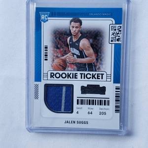 lot 215 image: Jalen Suggs Minnesota Native Rookie Relic Rookie Ticket No. RTS-JSU