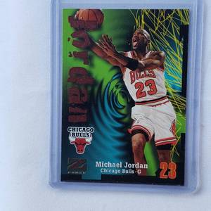 lot 219 image: Michael Jordan Skybox Z Force 1997 No. 23, Jersey Number