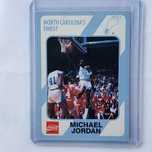 lot 221 image: Michael Jordan Coca-Cola Collegiate Collection North Carolinas Finest No. 14