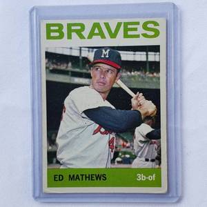 lot 230 image: Ed Mathews 1964 Topps No. 35