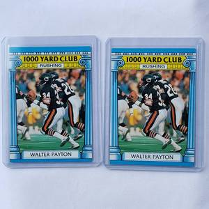 lot 247 image: Lot of 2 Walter Payton 1000 Yard Club 1987 Topps No. 7