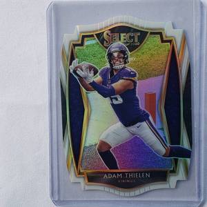 lot 261 image: Adam Thielen Select 2020 Die  Cut Premier Level No. 113