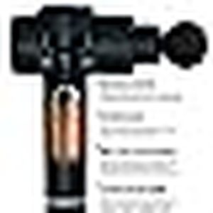 lot 7 image: Sharper Image Powerboost Percussion Muscle Massage Gun Deep Tissue - Professional Handheld Massager Gun - 5 Attachments & Carrying Case, Whisper Quiet Operation, 3 Speeds, Full Body Recovery & Relief