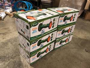 lot 3 image: Lot of Scotts Scotts 16 in. Manual Walk Behind Push Reel Lawn Mower  Customer Returns See Pictures
