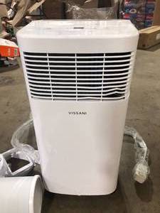 lot 16 image: Vissani 5,000 BTU 115-Volt Portable Air Conditioner with Dehumidifier Mode and Remote in White   Customer Returns See Pictures