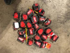 lot 49 image: Lot of Tape Measures  Customer Returns See Pictures