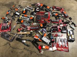 lot 50 image: Lot of Assorted Hand Tools and Hardware Various Models and Conditions Customer Returns See Pictures