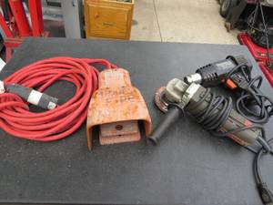 lot 50 image: Mixed Lot Grinder, Heat gun and Foot Switch