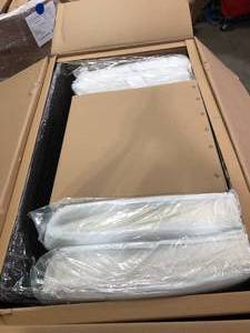 lot 4 image: Hampton Bay Grayson Brown Wicker Outdoor Patio Loveseat in bare color Customer Returns See Pictures