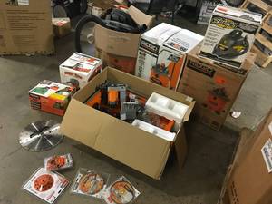 lot 23 image: Lot of Assorted Power  Tools and Hardware Various Models and Conditions  Customer Returns See Pictures