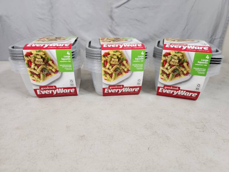 GoodCook EveryWare Food Container 4-pack Set Extra Large