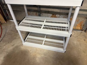 lot 70 image: 5 Tier Plastic Utility Shelf