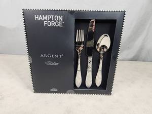 lot 14 image: New Hampton Forge Argent 45 Piece Silverware Set