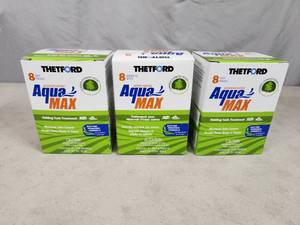lot 54 image: 3 New Boxes of Aqua Max Holding Tank Treatment