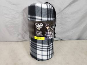lot 59 image: New 12 Volt Heated Travel Blanket in Bag
