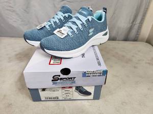 lot 87 image: New Sport by Skechers Womens Arch Comfort Kamryn Blue Shoes