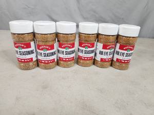 lot 121 image: 6 New Bottles of Meehans Rib Eye Seasoning