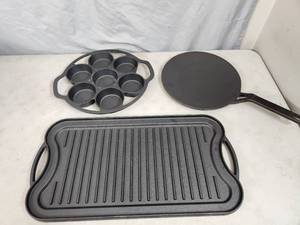 lot 148 image: Assorted Cast Iron Pans