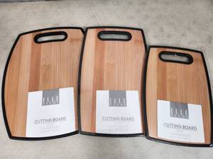 lot 158 image: 3 New Elle Decor Cuttingboards