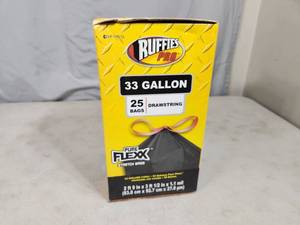 lot 163 image: New Box of 33 Gallon Trash Bags