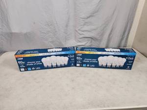 lot 170 image: 12 New LED 60 watt Choose Your Shade Light Bulbs