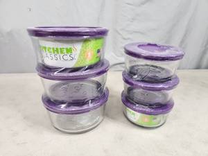 lot 171 image: New Glass Food Storage with Lids
