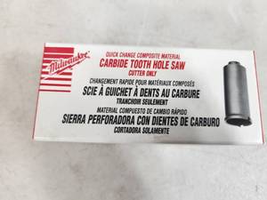lot 209 image: New Milwaukee Carbide Tooth Hole Saw 1 -14