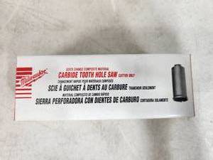 lot 212 image: New Milwaukee Carbide Tooth Hole Saw 34