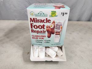 lot 214 image: New Merchandiser with Miracle Foot Repair Cream