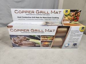 lot 218 image: New Copper Grill Mat 2 Pack