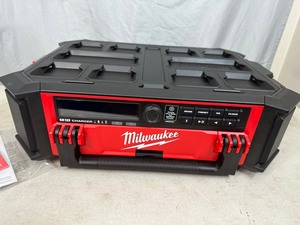 lot 10 image: Brand New Milwaukee M18 Lithium-Ion Cordless PACKOUT RadioSpeaker with Built-In Charger