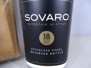lot 129 image: New Sovaro Stainless Bottle with Fruit Infuser