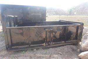 10 Yard Contractors Roll Off DumpsterContainer With Fold Down Sides
