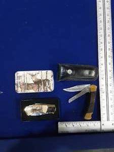 Two hunting knives