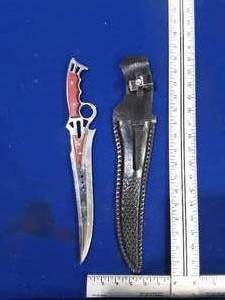 Hunting knife with sheath