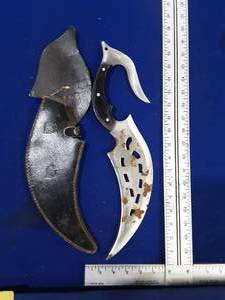 Decorative knife with sheath