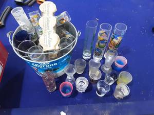 Collection of shot glasses